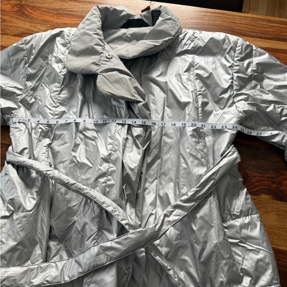 Norma Kamali NK Trench Coat – Silver – Size XL/XG NWT - Picture 8 of 11